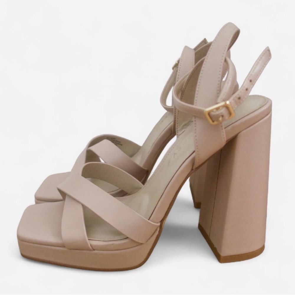 👡 Birdy Grey Ryanne Platform Heels – Nude Blush 👡